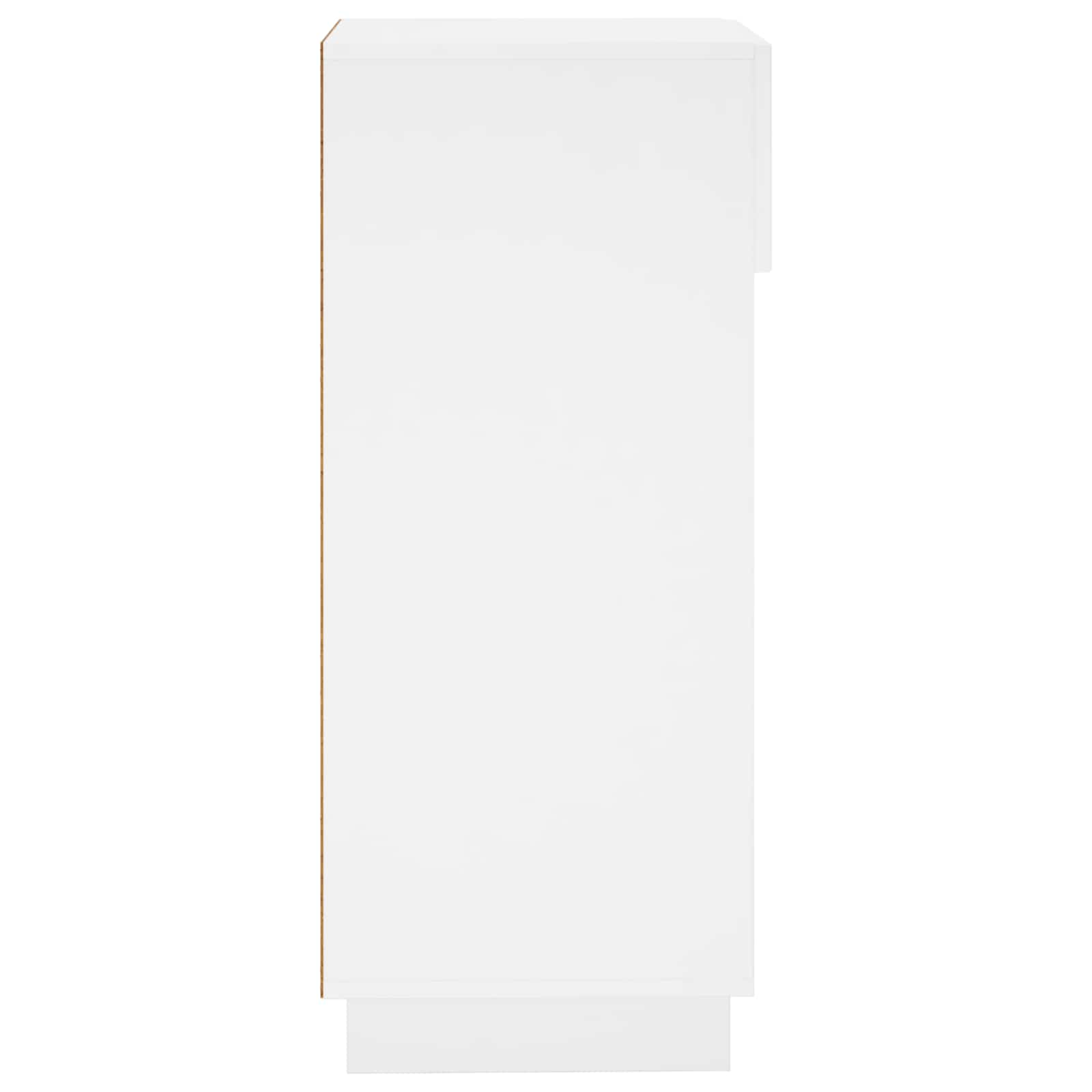 Schoenenkast 48 x 38 x 87,5 cm Bewerkt hout Hoogglans Wit image 5