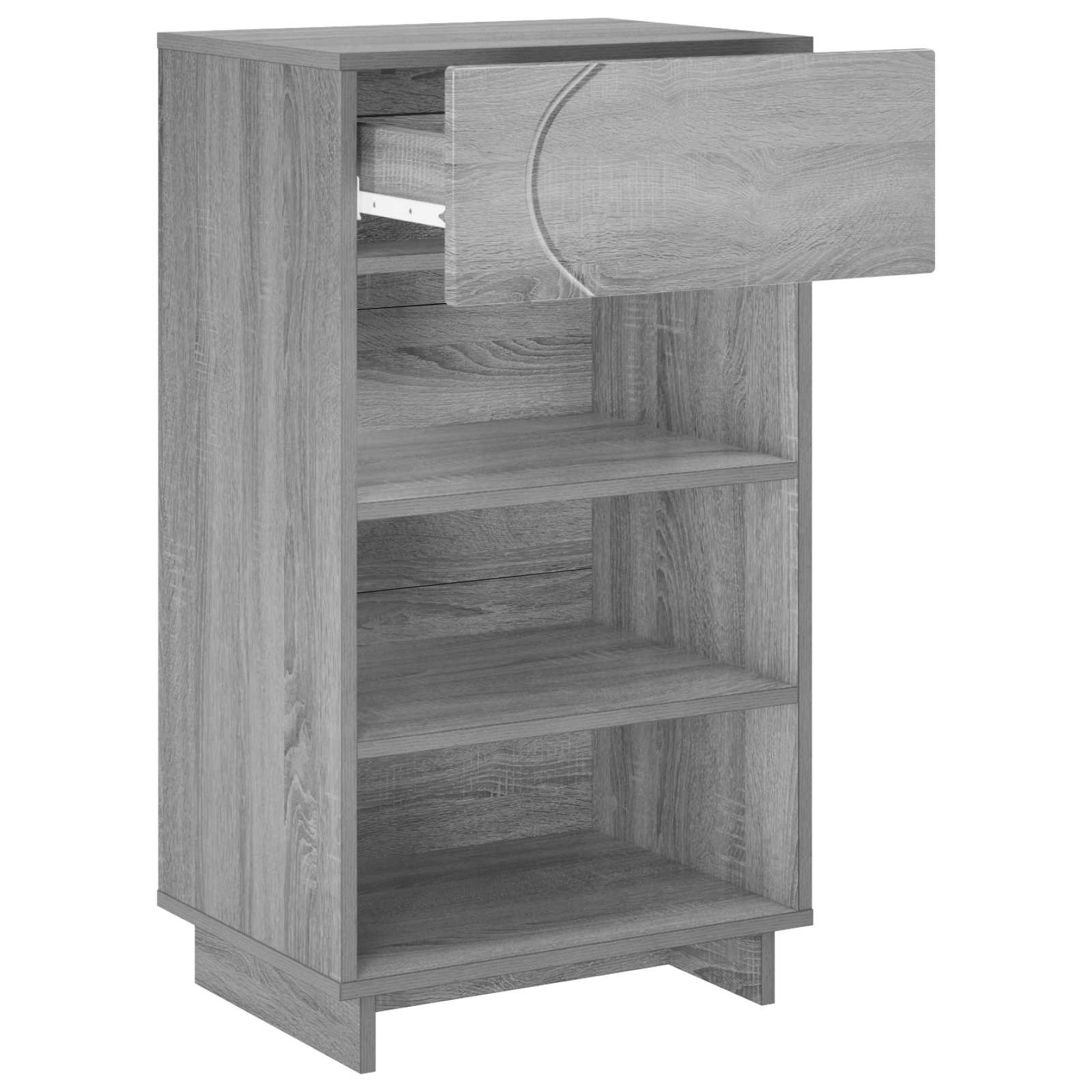 Schoenenkast 48 x 38 x 87,5 cm Bewerkt hout Grijs Sonoma image 3