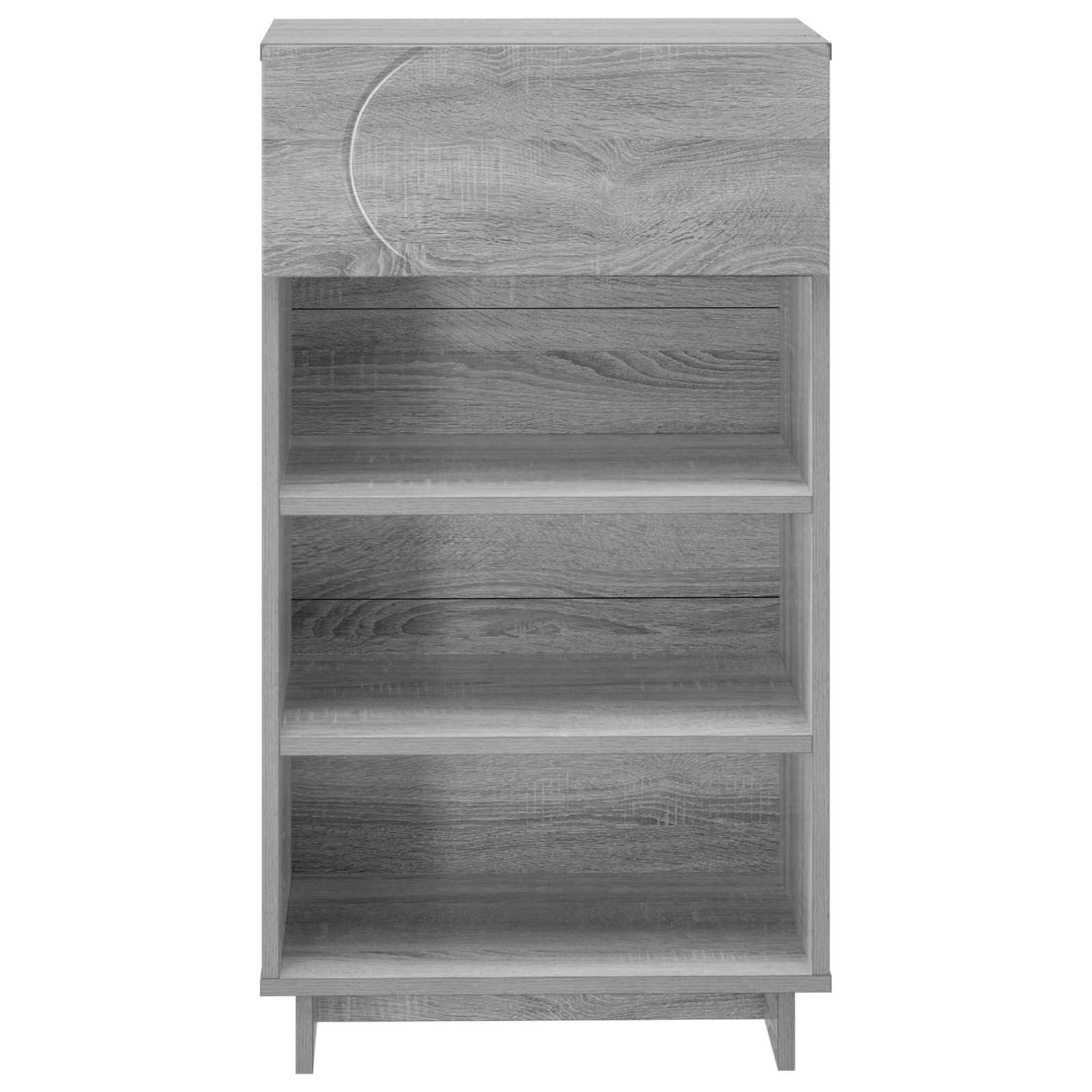 Schoenenkast 48 x 38 x 87,5 cm Bewerkt hout Grijs Sonoma image 4