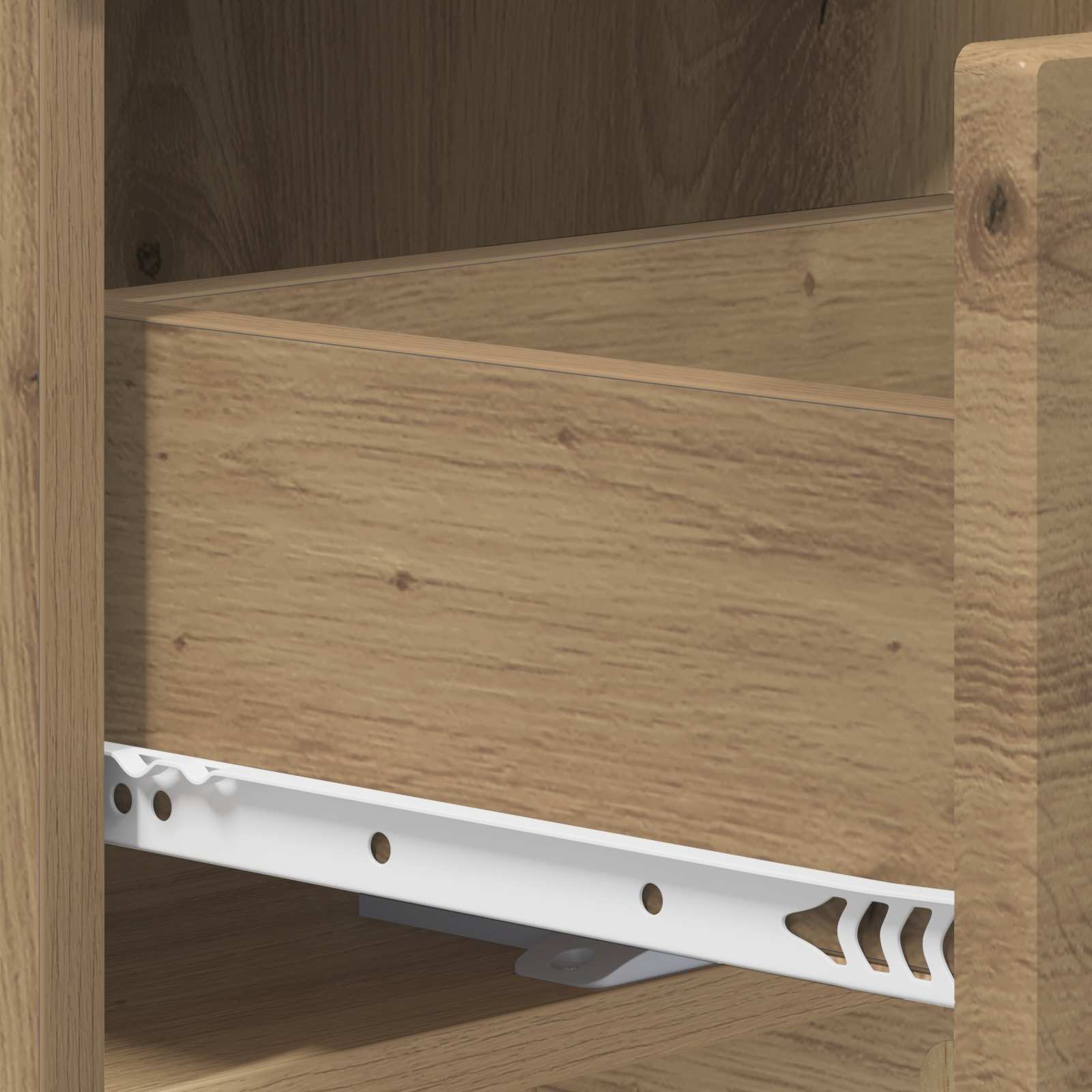 Schoenenkast 48 x 38 x 87,5 cm Bewerkt hout Artisanaal eiken image 7