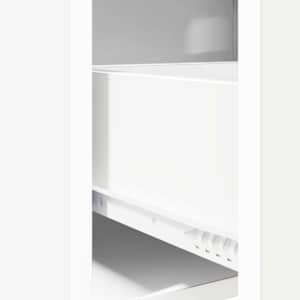 Noční stolky 2 pcs Bílá 40 x 30 x 60 cm Kompozitní dřevo - obrázek 7