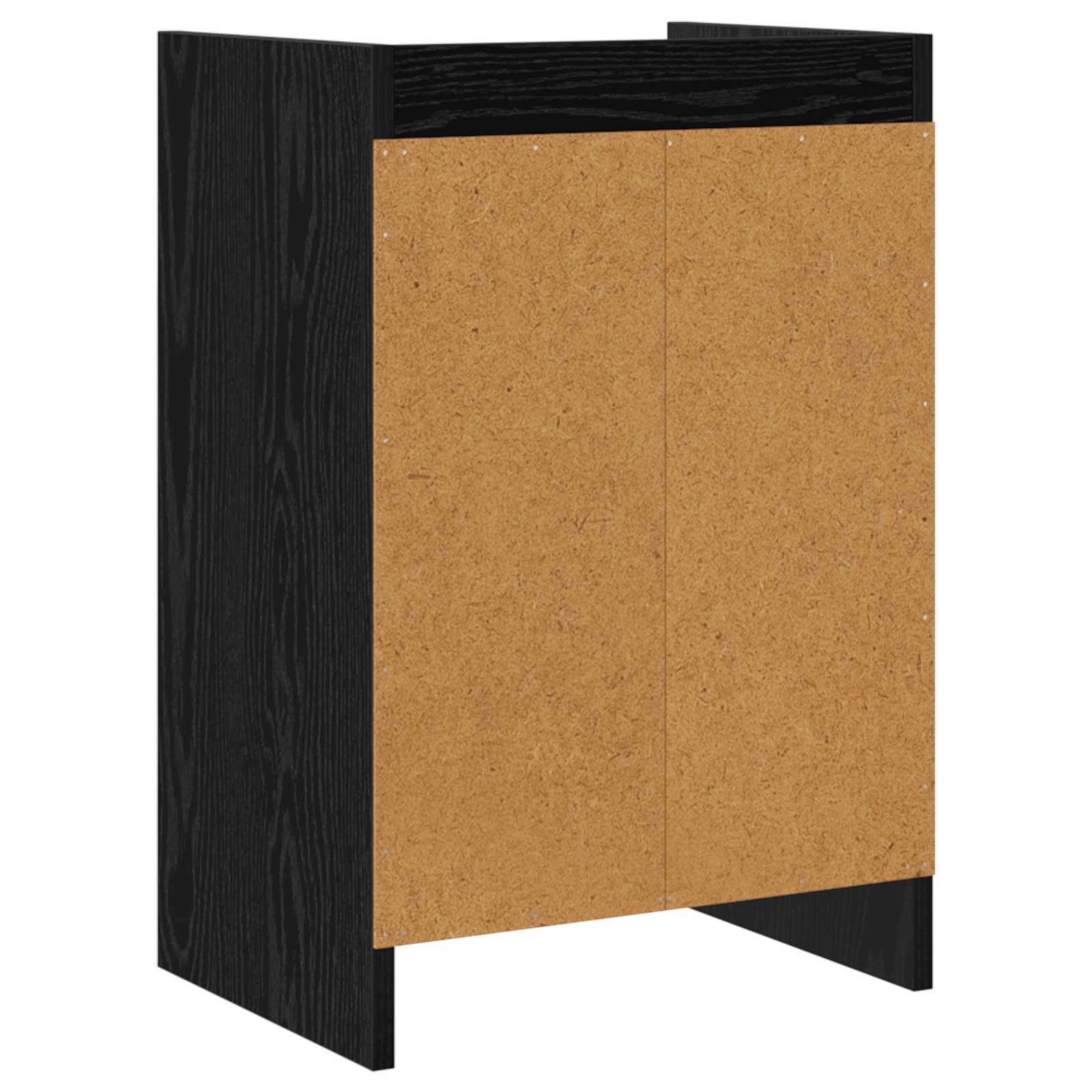 Κομοδίνα Μαύρη Δρυς 40 x 30 x 60 cm Επεξεργασμένο Ξύλο - Image 6