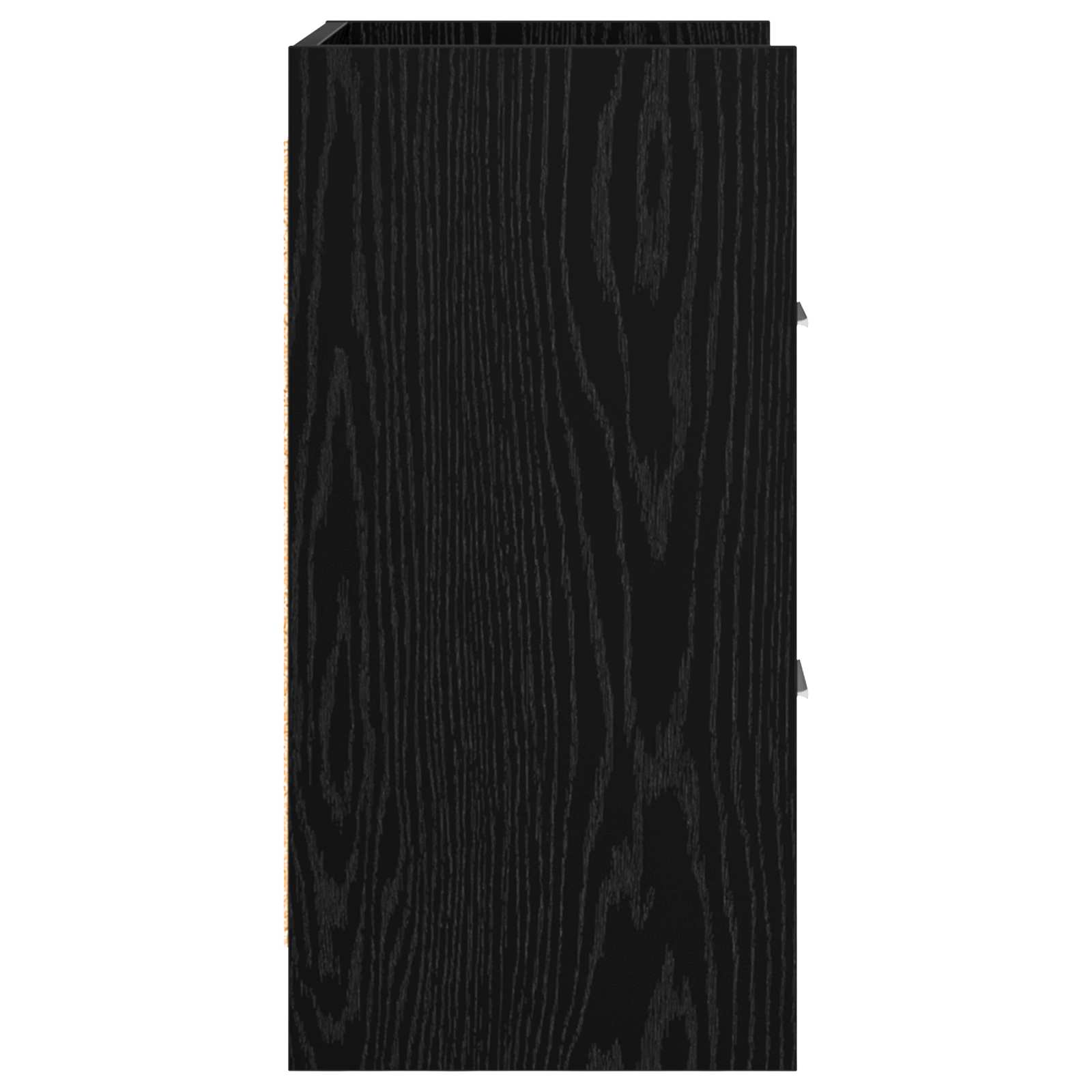 Κομοδίνα Μαύρη Δρυς 40 x 30 x 60 cm Επεξεργασμένο Ξύλο - Image 5