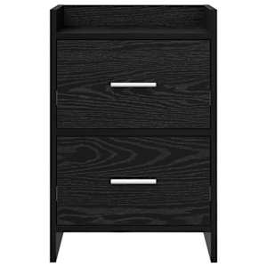 Noční stolky 2 pcs Černý dub 40 x 30 x 60 cm Kompozitní dřevo - obrázek 4