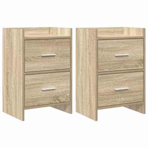 Posteljne mize 2 pcs Sonoma hrast 40 x 30 x 60 cm