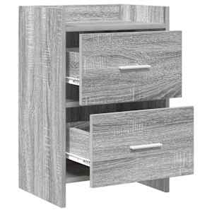 Noční stolky 2 pcs Šedý Sonoma 40 x 30 x 60 cm Kompozitní dřevo - obrázek 3