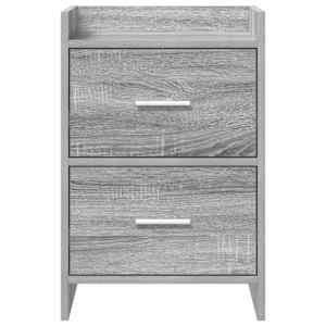 Noční stolky 2 pcs Šedý Sonoma 40 x 30 x 60 cm Kompozitní dřevo - obrázek 4