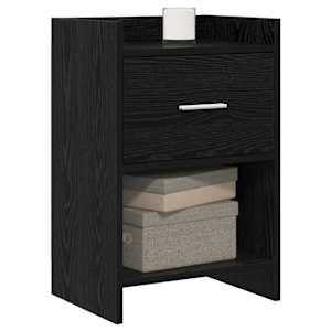 Noční stolky 2 pcs Černý dub 40 x 30 x 60 cm Kompozitní dřevo - obrázek 2