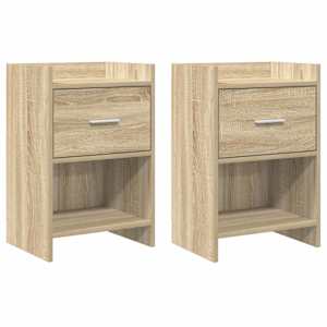 Noční stolky 2 pcs Dub sonoma 40 x 30 x 60 cm Kompozitní dřevo - obrázek 1