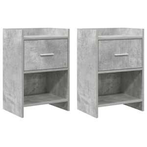 Noční stolky 2 pcs Betonově šedá 40 x 30 x 60 cm - obrázek 1