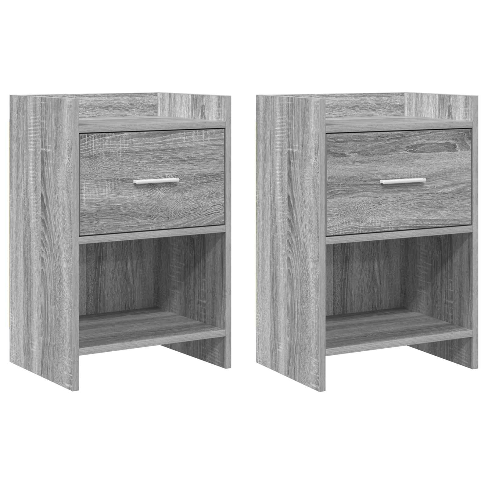 vidaXL Mese de noptieră 2 pcs Sonoma gri 40 x 30 x 60 cm