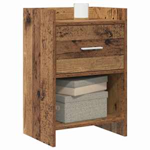 Noční stolky 2 pcs Staré dřevo 40 x 30 x 60 cm Kompozitní dřevo - obrázek 2