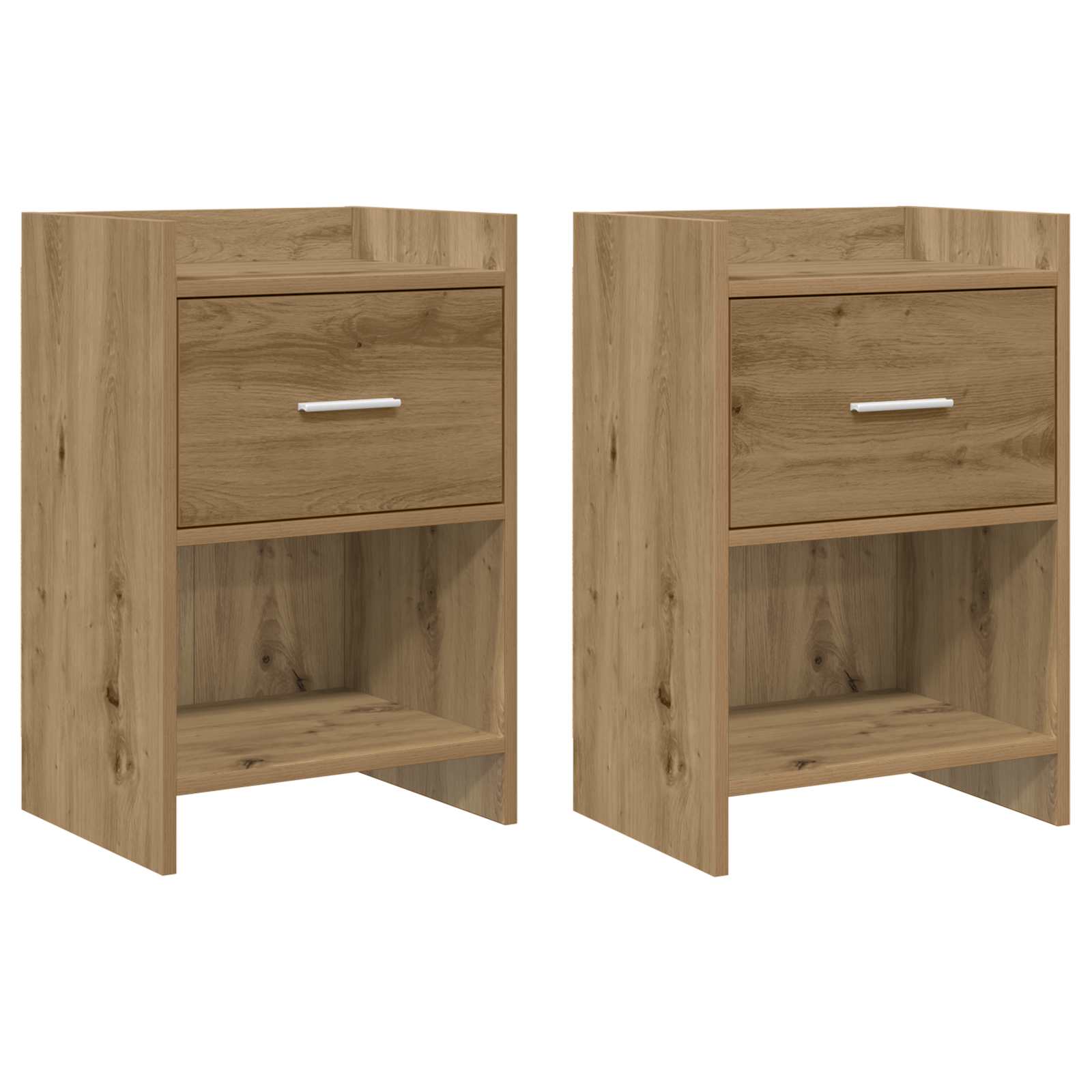 Yöpöydät 2 pcs Artisaanitammi 40 x 30 x 60 cm Tekninen puu