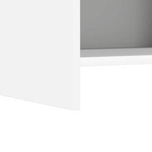 Noční stolky 2 pcs Bílá 40 x 30 x 60 cm Kompozitní dřevo - obrázek 4