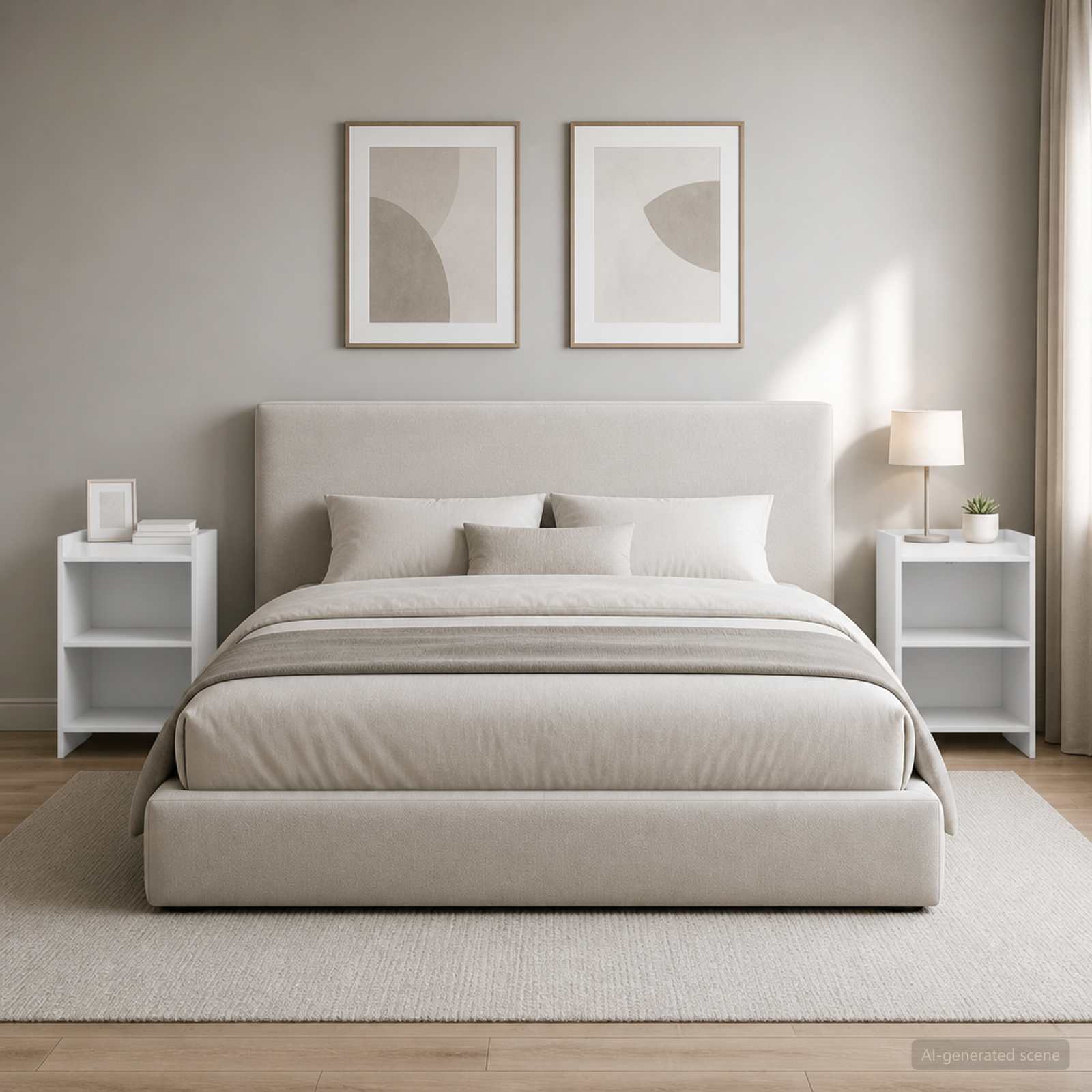 Κομοδίνα 2 τμχ. Λευκό 40 x 30 x 60 cm Επεξεργασμένο Ξύλο - Image 4