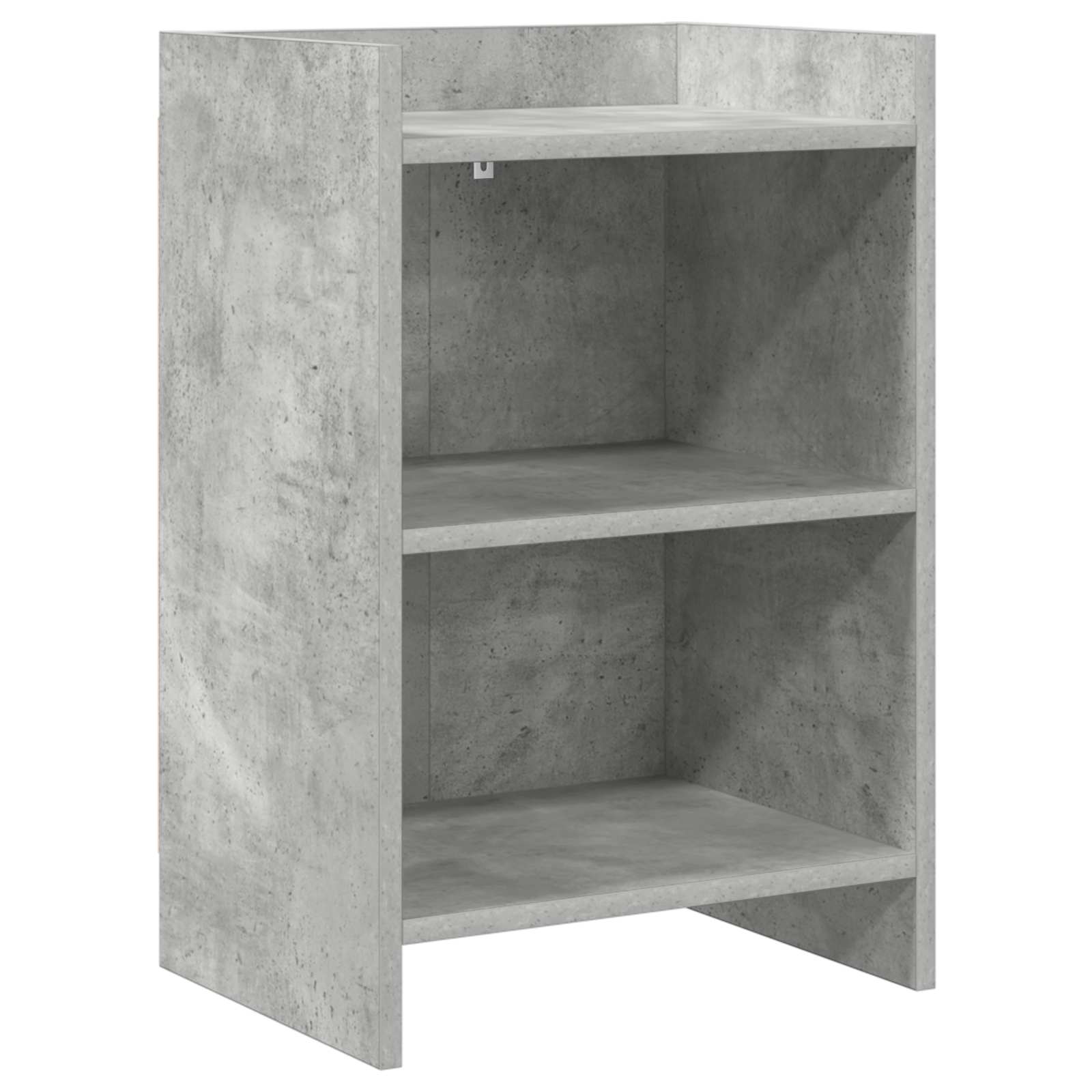 Κομοδίνα Γκρι Σκυροδέματος 40 x 30 x 60 cm Επεξεργασμένο Ξύλο
