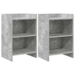 Noční stolky 2 pcs Betonově šedá 40 x 30 x 60 cm - obrázek 1