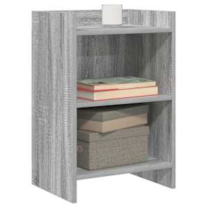 Noční stolky 2 pcs Šedý Sonoma 40 x 30 x 60 cm Kompozitní dřevo - obrázek 2