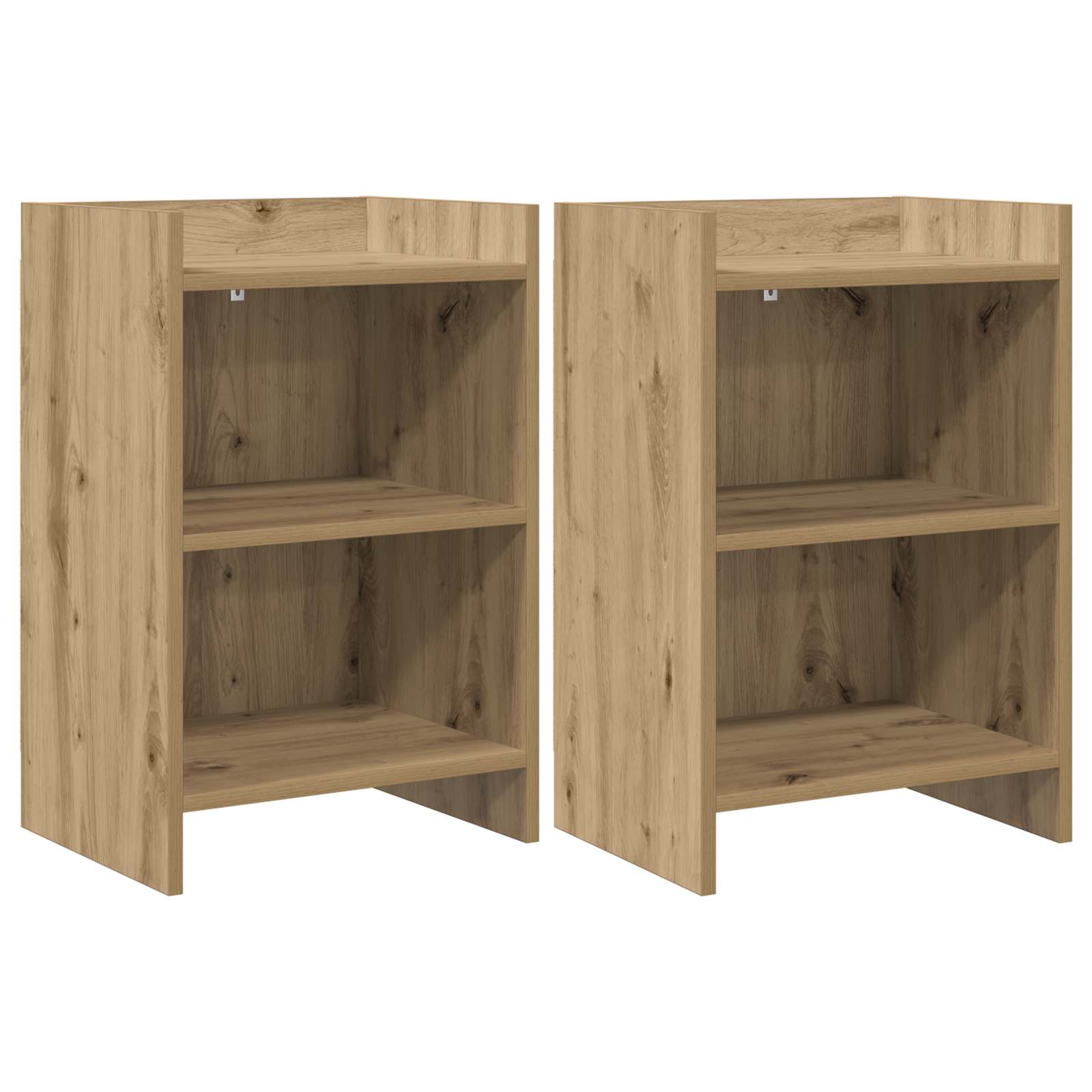 Yöpöydät 2 pcs Artisaanitammi 40 x 30 x 60 cm Tekninen puu