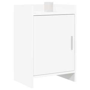 Noční stolky 2 pcs Bílá 40 x 30 x 60 cm Kompozitní dřevo - obrázek 2