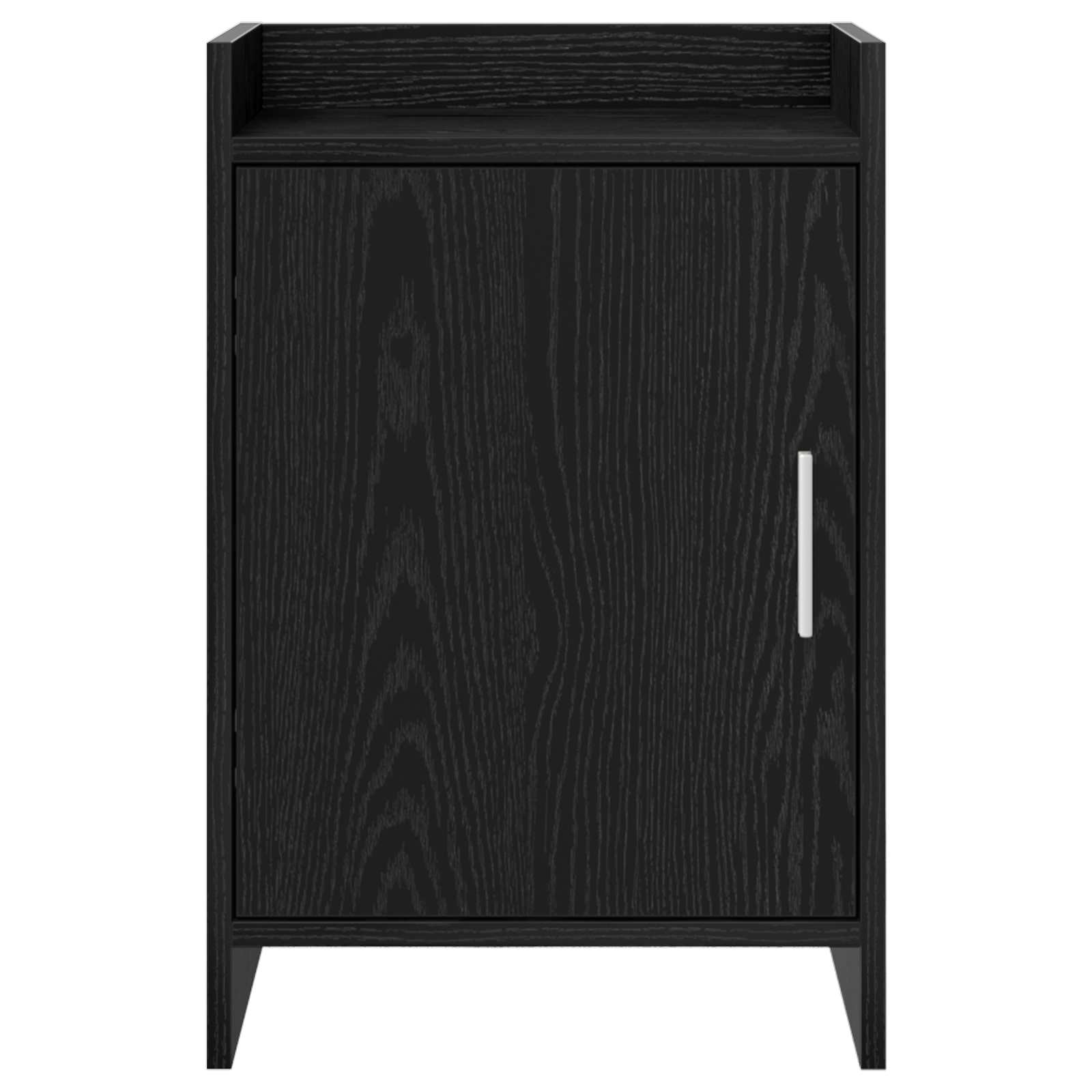 Κομοδίνα Μαύρη Δρυς 40 x 30 x 60 cm Επεξεργασμένο Ξύλο - Image 4