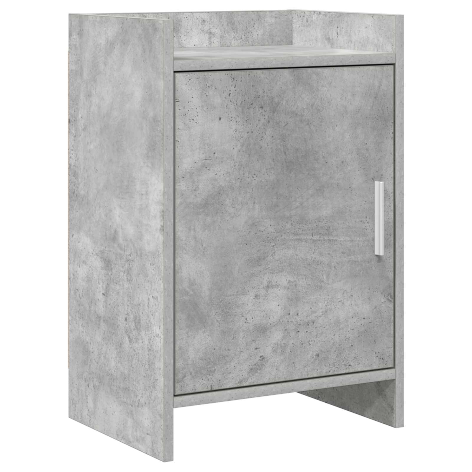 Κομοδίνα Γκρι Σκυροδέματος 40 x 30 x 60 cm Επεξεργασμένο Ξύλο