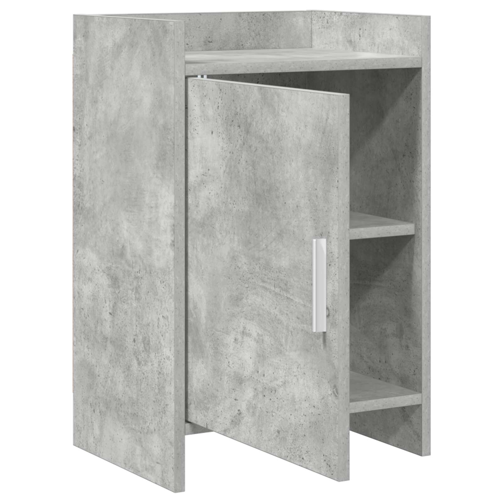 Κομοδίνα Γκρι Σκυροδέματος 40 x 30 x 60 cm Επεξεργασμένο Ξύλο - Image 3
