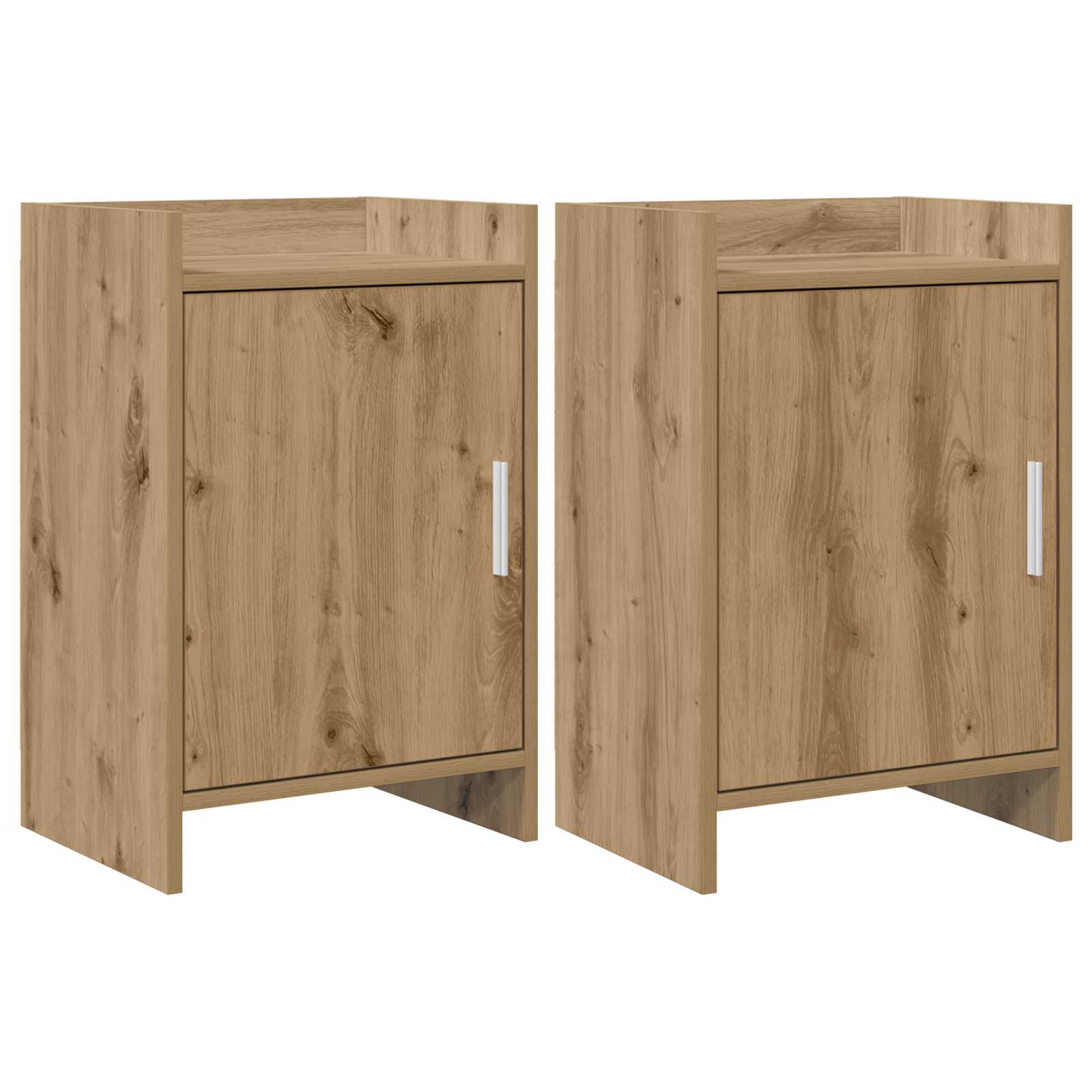 vidaXL Mese de noptieră 2 pcs Stejar Artizanal 40 x 30 x 60 cm