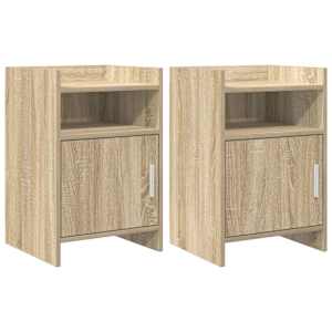 Noční stolky 2 pcs Dub sonoma 40 x 36 x 60 cm Kompozitní dřevo - obrázek 1