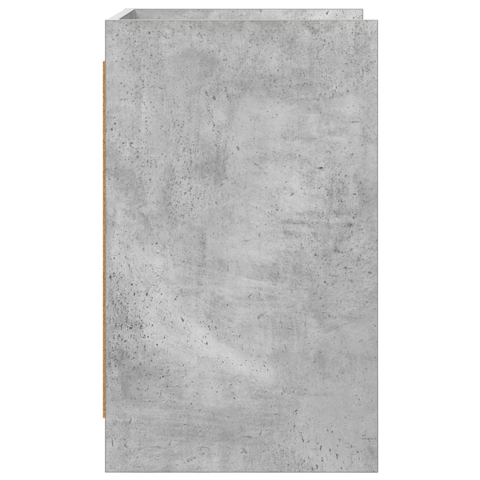 Κομοδίνα Γκρι Σκυροδέματος 40 x 36 x 60 εκ Επεξεργασμένο Ξύλο - Image 5