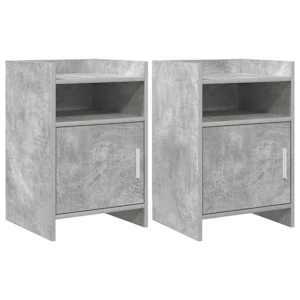 Noční stolky 2 pcs Betonově šedá 40 x 36 x 60 cm - obrázek 1