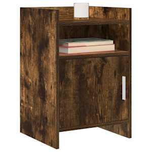 Noční stolky 2 pcs Kouřový dub 40 x 36 x 60 cm Kompozitní dřevo - obrázek 2