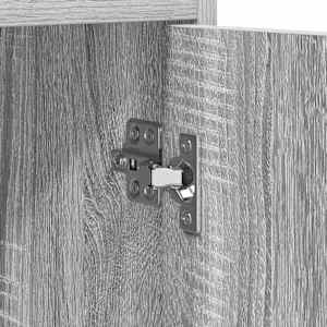 Noční stolky 2 pcs Šedý Sonoma 40 x 36 x 60 cm Kompozitní dřevo - obrázek 8