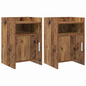 Posteljne mize 2 kos Star les 40 x 36 x 60 cm Inženirski les