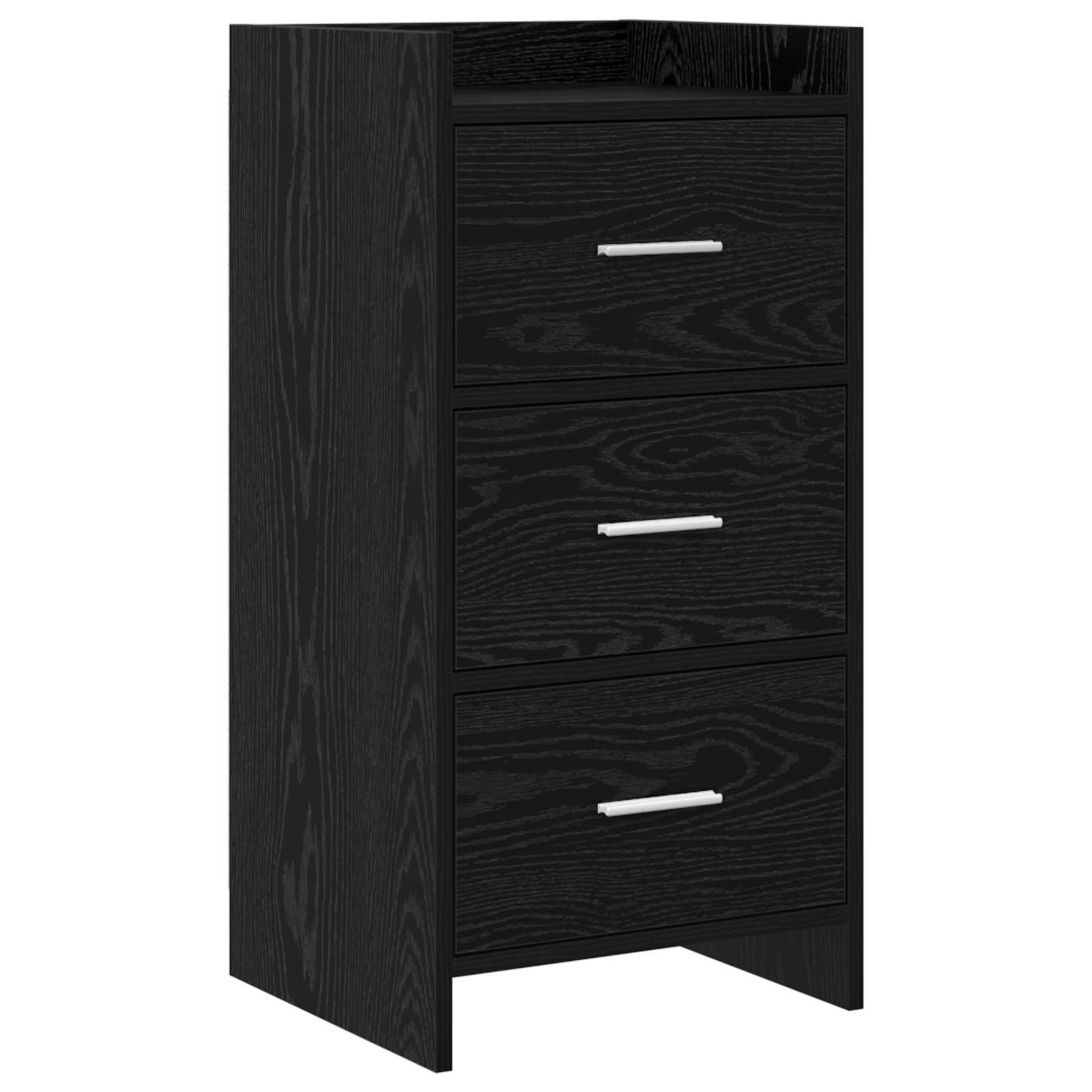 vidaXL Bufet Stejar Negru 40 x 36 x 80 cm Lemn prelucrat