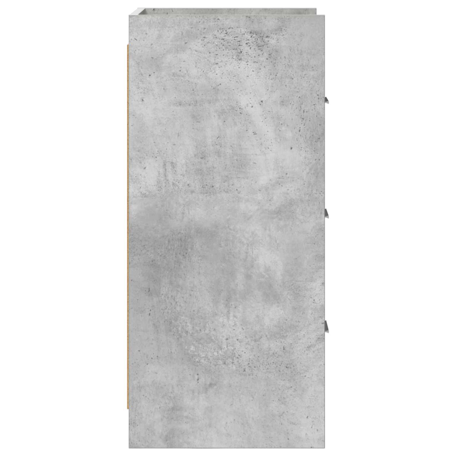 Strani šal Betonsko siva 40 x 36 x 80 cm Inženirski les - slika 5