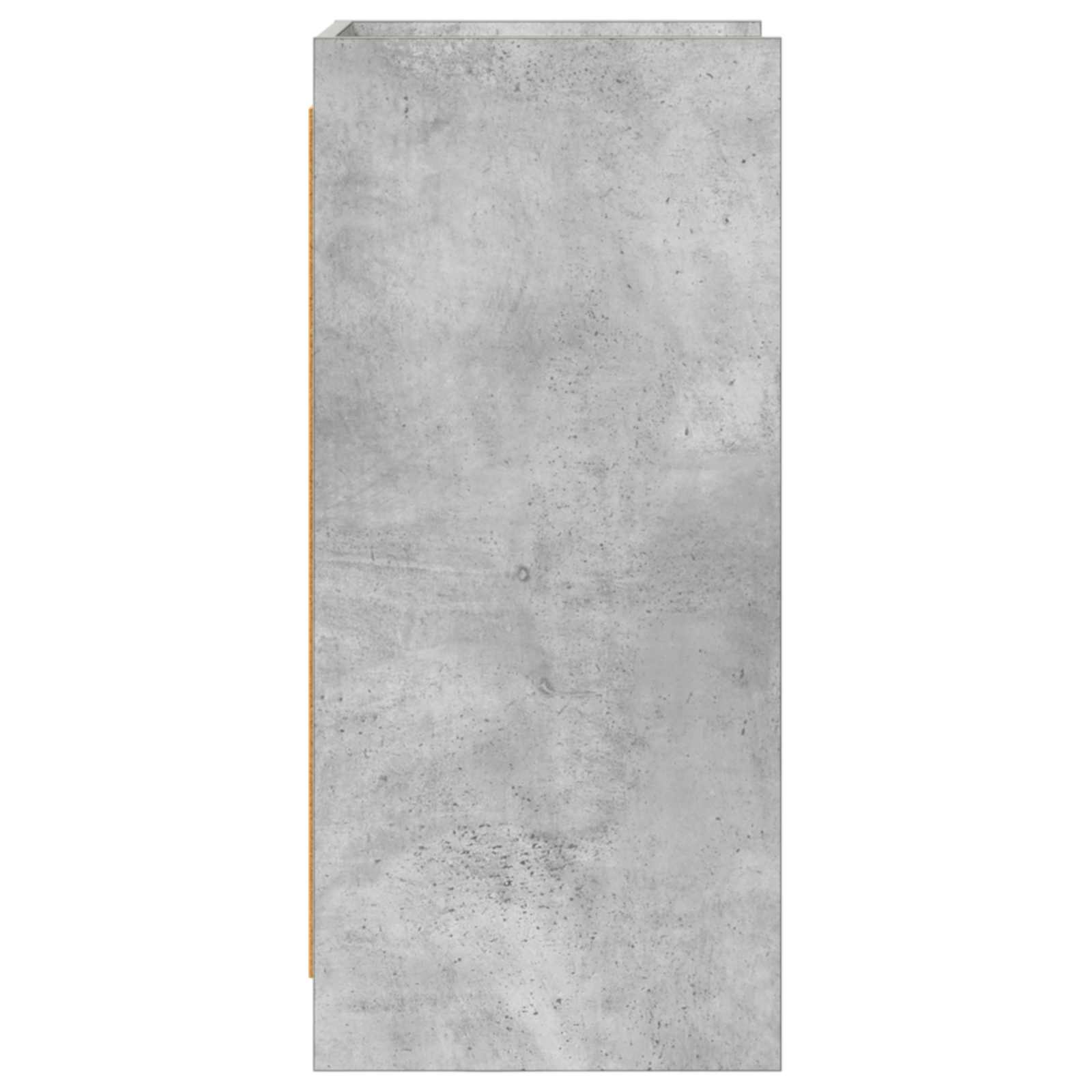 Strani šal Betonsko siva 40 x 36 x 80 cm Inženirski les - slika 4