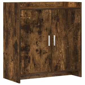 Servírovací skříň Kouřový dub 72 x 36 x 80 cm Kompozitní dřevo - obrázek 2
