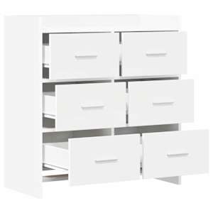 Servírovací skříň Bílá 75 x 33 x 80 cm Kompozitní dřevo - obrázek 4
