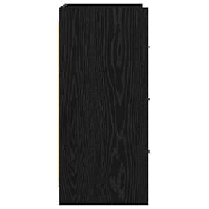 Servírovací skříň Černý dub 75 x 33 x 80 cm Kompozitní dřevo - obrázek 6