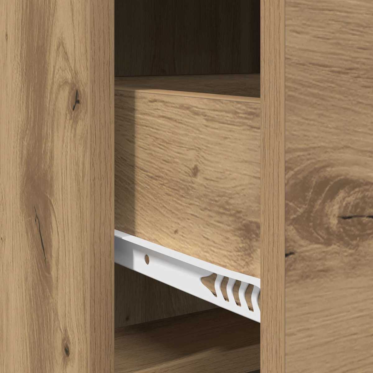 Sideboard 75 x 33 x 80 cm Konstrueret træ - Billede 8