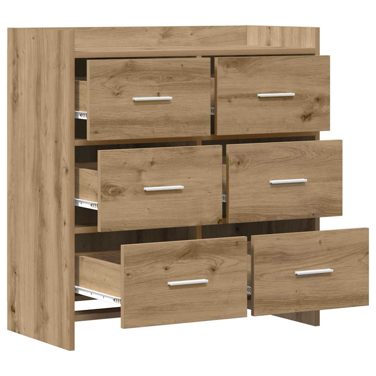 Sideboard 75 x 33 x 80 cm Konstrueret træ - Billede 4