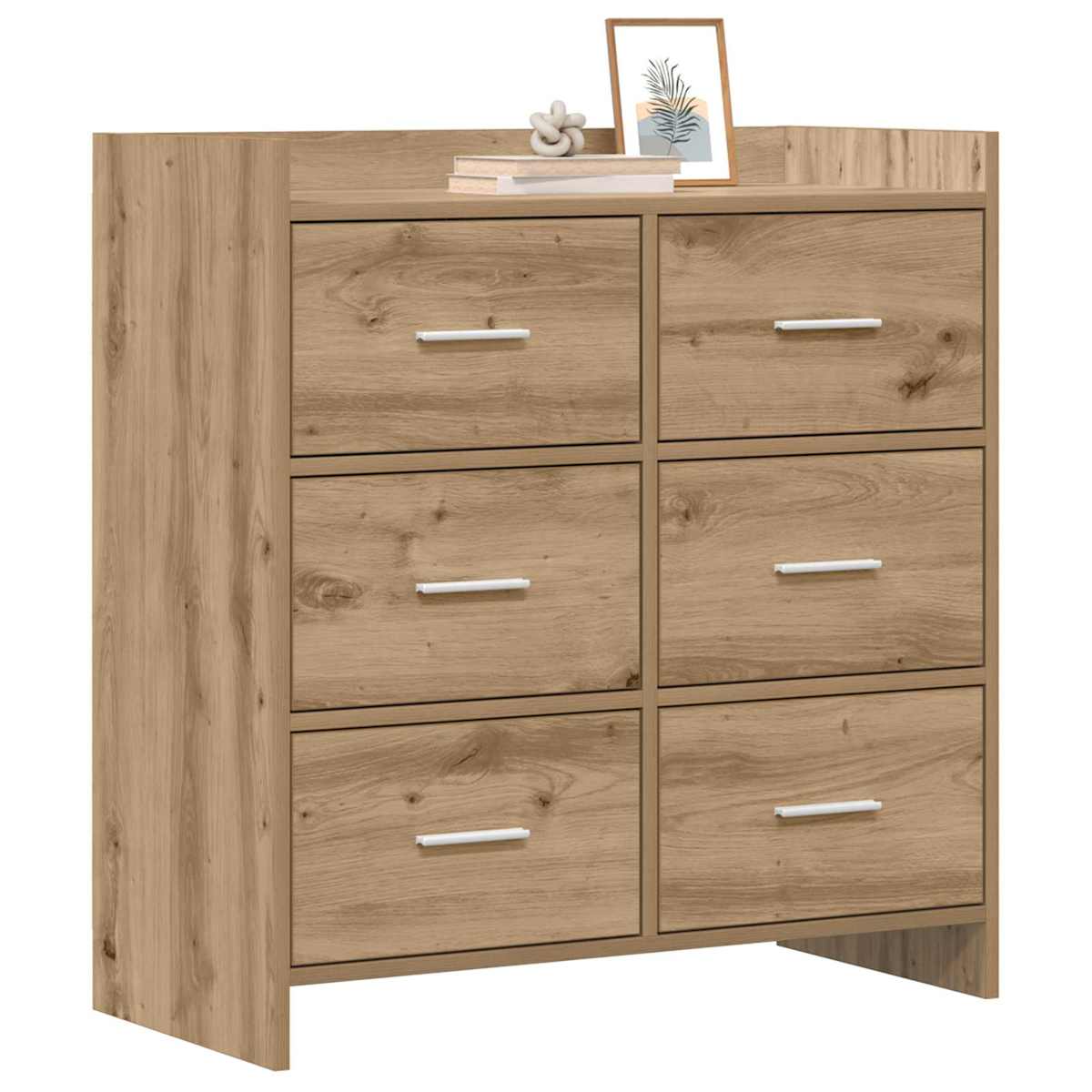 Sideboard 75 x 33 x 80 cm Konstrueret træ - Billede 3
