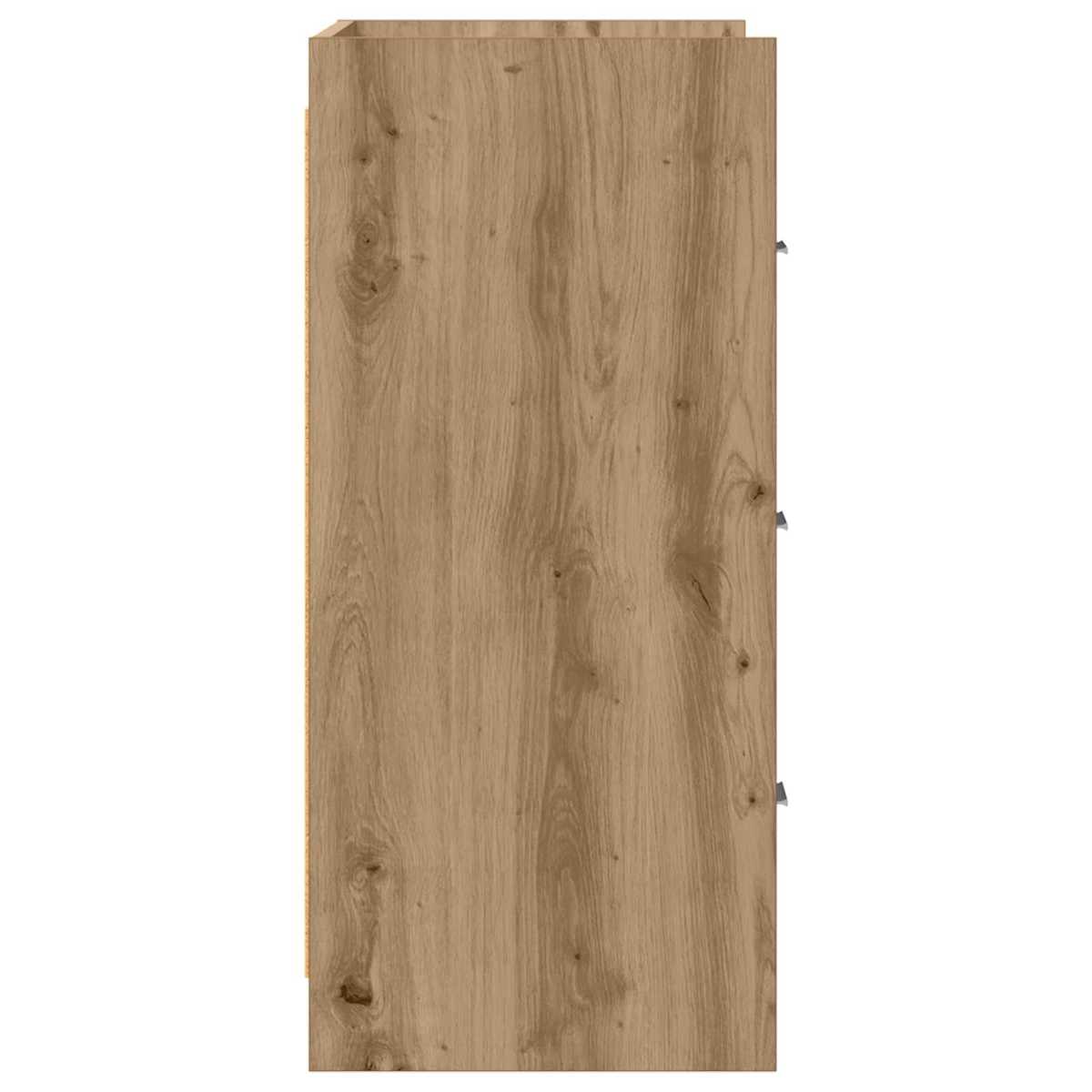 Sideboard 75 x 33 x 80 cm Konstrueret træ - Billede 6