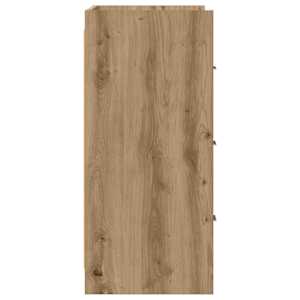 Servírovací skříň Dub artisan 75 x 33 x 80 cm Kompozitní dřevo - obrázek 6