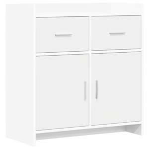 Servírovací skříň Bílá 75 x 36 x 80 cm Kompozitní dřevo