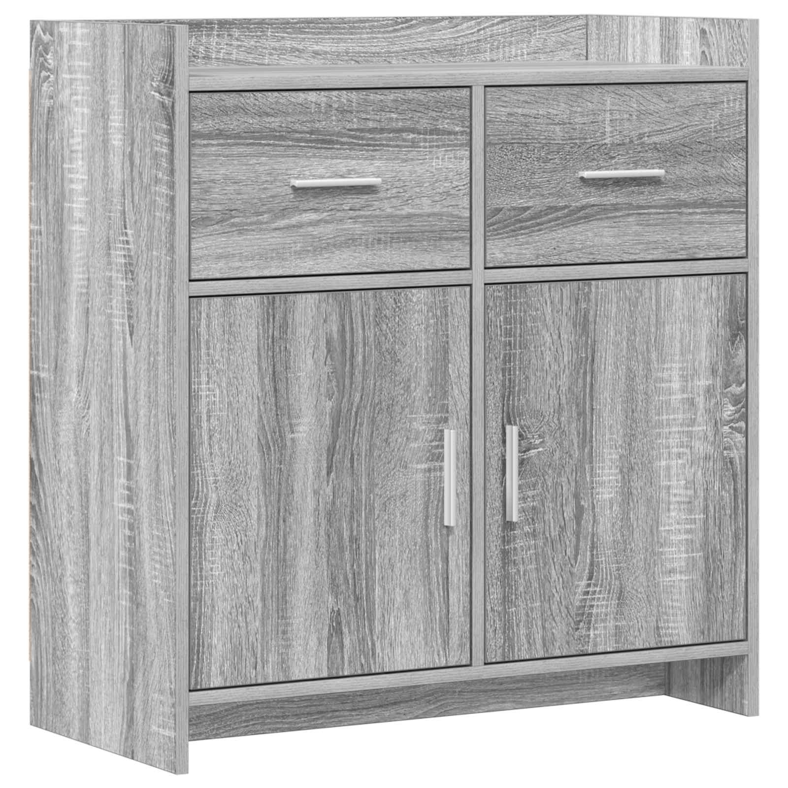 vidaXL Bufet Sonoma gri 75 x 36 x 80 cm Lemn prelucrat