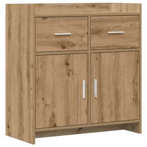 Servírovací skříň Dub artisan 75 x 36 x 80 cm Kompozitní dřevo - obrázek 2