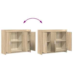 Servírovací skříň Dub sonoma 98,5 x 33 x 80 cm Kompozitní dřevo - obrázek 10