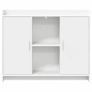 Servírovací skříň Bílá 98,5 x 33 x 80 cm Kompozitní dřevo - obrázek 5